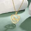 NANA MOM HOPE LOVE DREAM Pendant Stainless Steel Necklace Men and Women Fashion Valentine's Day Gift Jewelry Gift