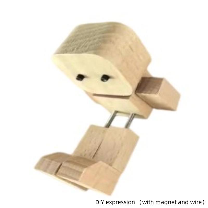 Kinetic Shaking Legs Wooden Figure: Wobbly Desktop & Car Dashboard Doll with Moving Legs - Fun Decorative Accessory