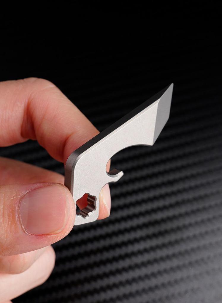 Titanium Alloy Multi-tool Pry Bar & Bottle Opener EDC Pendant TGC11