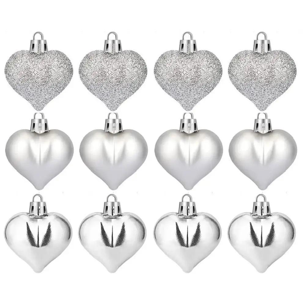 

Valentine s Day gifts Balls Pendant Plastic Heart-shaped Home New Ornament Party Supplies Year Gift DIY Decor Ornaments Z1O1