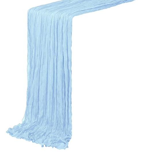 Nordic Pleated Table Runner Textured Gauze Fabric Decorative Tablecloth for Wedding Party Decor Wrinkle Napkins Placemats Elegant Photography Backdrop