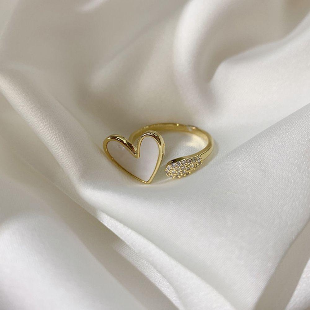 

Valentine s Day Gift Prop Accessories Korean Style Jewelry Women Ring Finger Buckle Heart Ring