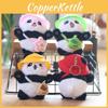 Charming Mini Plush Panda Keychain Cozy Stuffed Animal Hanging Doll For Kids