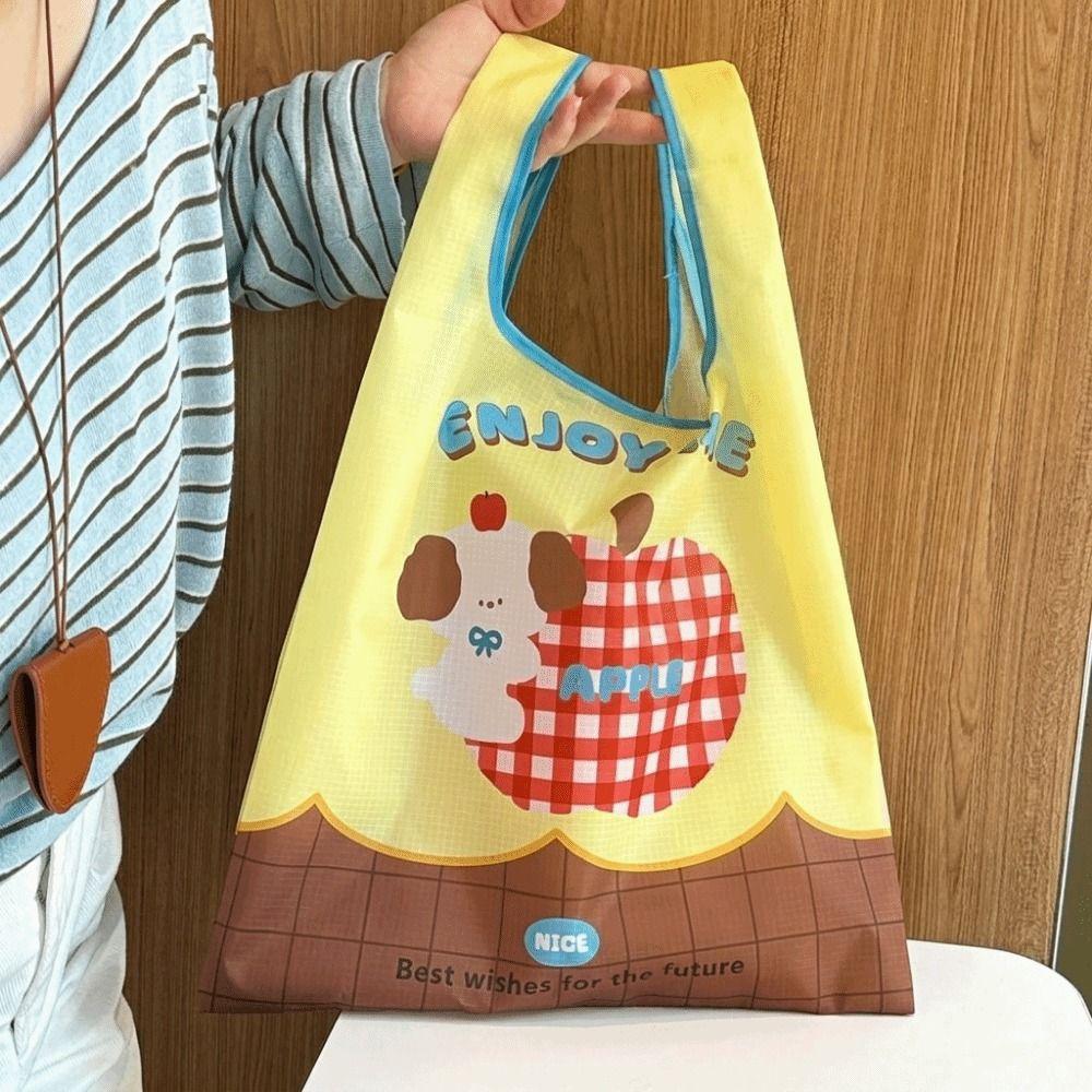 Waterproof Folding Storage Bag Eco-Friendly Handheld Bag Portable Vegetable Storage Bag Storage