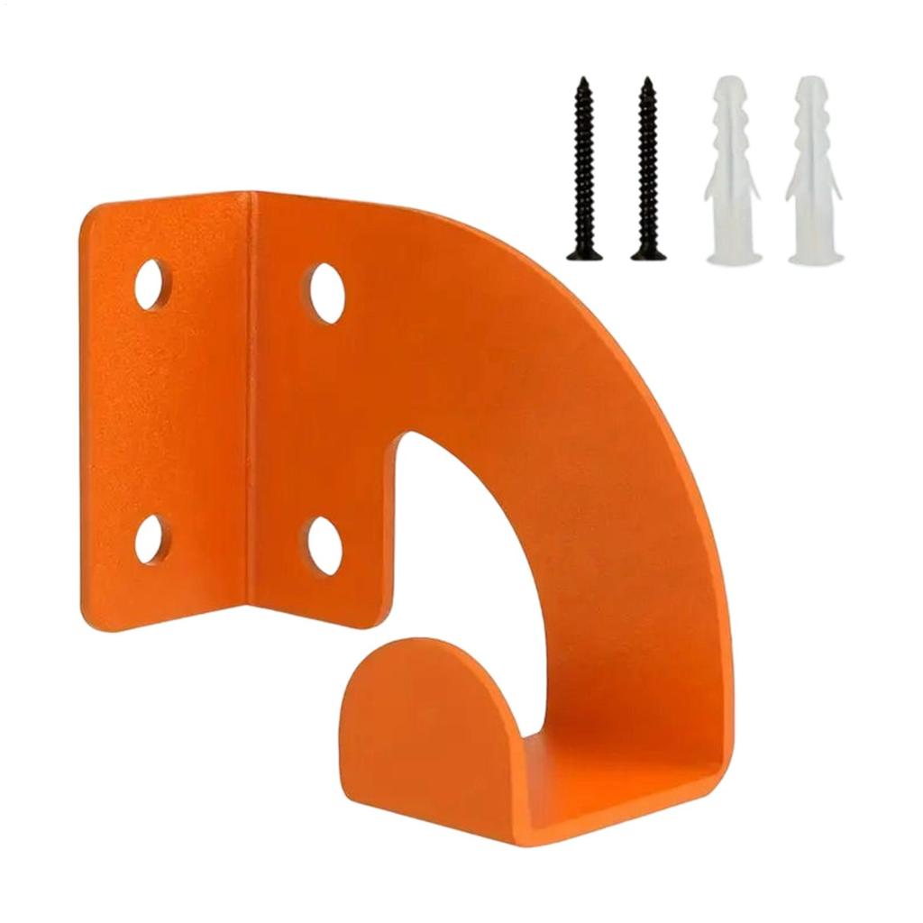 Wall Chainsaw Holder Rust-Resistant Steel Organizer Wall-Mounted Chainsaw Holder For Workshop Garage Shovels Brooms Cables Hoses