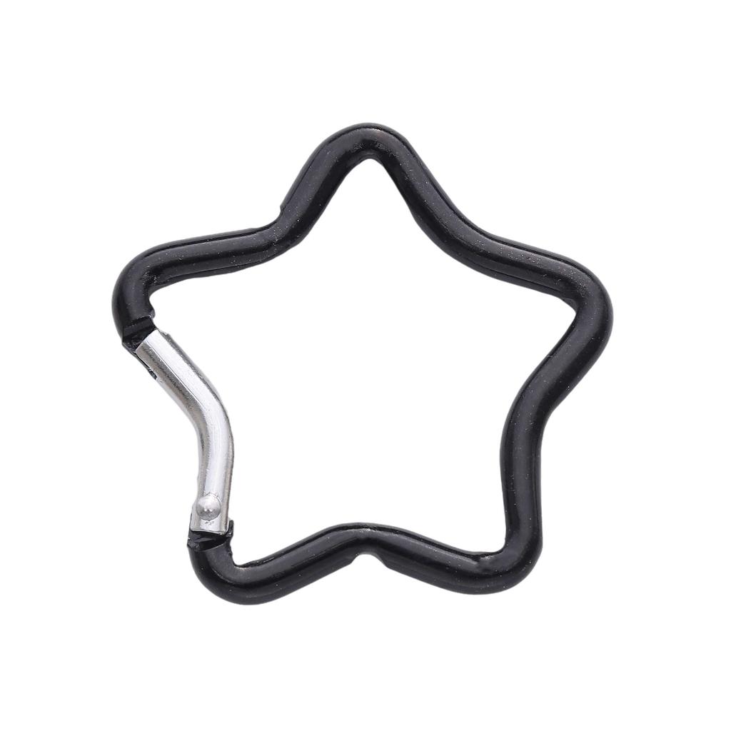 1pc Mountaineering Buckle Love Star Buckle D-Shaped Buckle Color Backpack Buckle Aluminum Keychain DIY Accessories