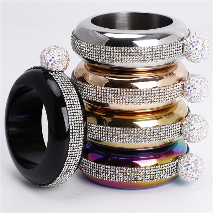 Stainless Steel Round Bracelet Decanter, Portable, White Wine, Whiskey, Ladies Fashion, 3.5oz, 100ml
