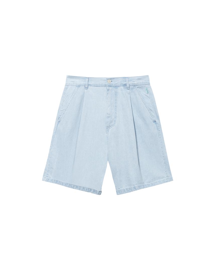 INSTANTFUNK Ms. Pintuck Shorts - Light Blue