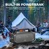 W-KING BT261-2 80W Speakers Bluetooth Wireless Portable Outdoor Speakers Loud with Bass Boost Stereo Pairing Reverse Charging IPX6 Waterproof