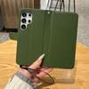 Flip Cover Slot Card Wallet Leather Phone Case For Samsung S25 Ultra S24 S23 S22 Full-Body Protection With Wrist Strap Cover