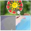 Round Hand Fan Transparent Blank Diy Fan Multi-functional Stage Performance Fan