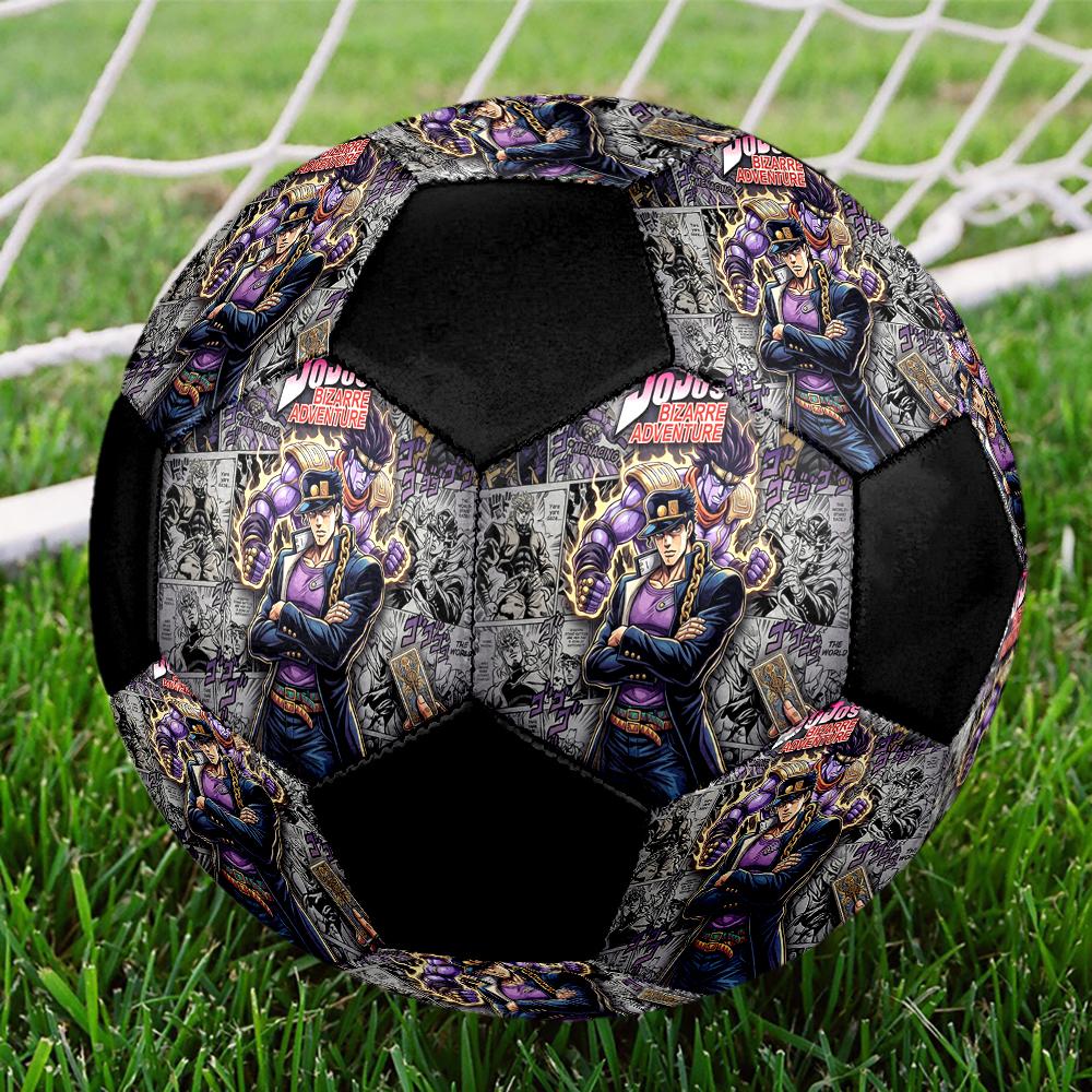 1pc JoJos Bizarre Adventure Football Soccer Ball Size 5 Indoor Soccer Ball Fashion Colorful Backyard Game -Great For Sports Fans Gift HE6
