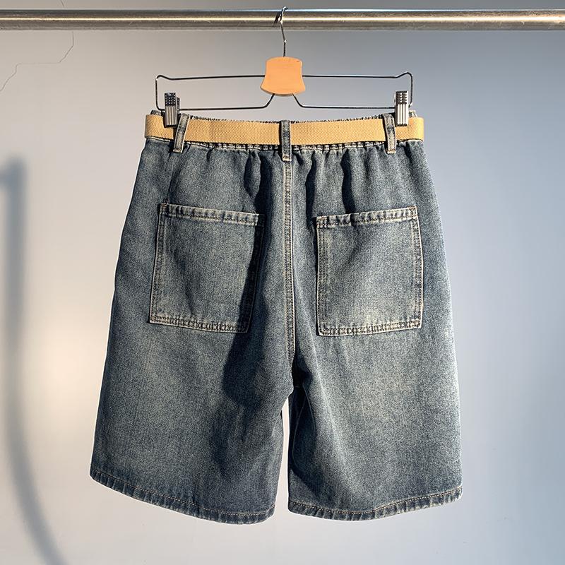 Fünf-Punkte-Hosen, dünner Schnitt, Jeans, Frühling, Sommer, Herren, Denim, lockere Freizeit-Shorts