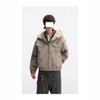 Herren American Retro Patchwork Stehkragen Baumwolljacke - Dick, Warm, Trendy, Lockerer Schnitt mit Kapuze.
