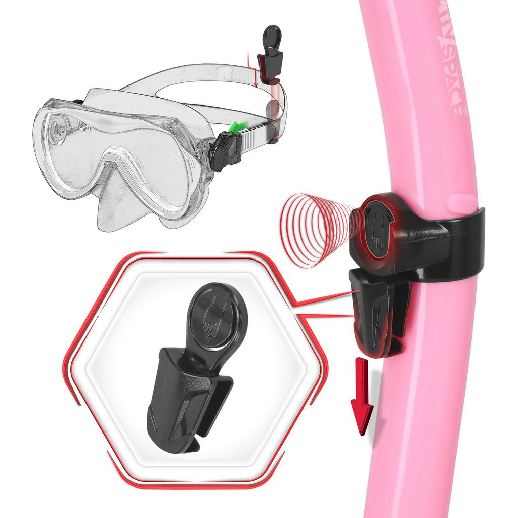 Snorkel with Valve - Pink