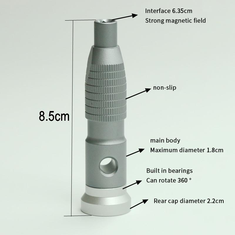 Přesná rukojeť z hliníkové slitiny pro bity s dříkem 1/4" Pohodlný mini šroubovák 6,35mm držák Opravné otevírací nástroje