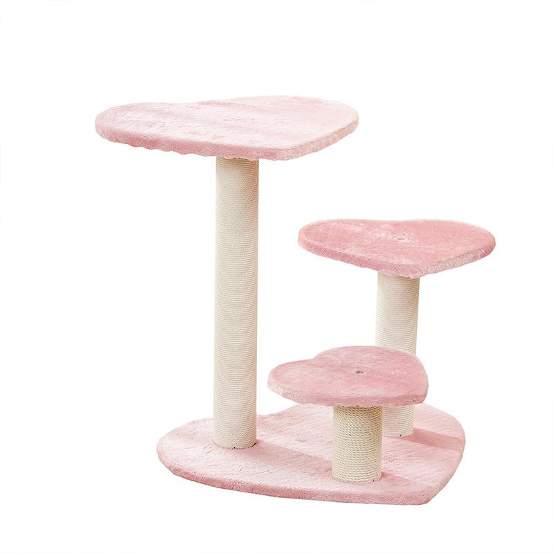 

Multi Layer Cat Climbing Frame Sisal Hemp Claw Grinding Tool Pet Trees Pink Cat Scratch Board Toys Pet Supplies