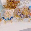 Hand-Painted Glass Plate DIY Kit: Jewelry or Fruit Plate for Mother's Day, Salon Team Building, or Handmade Activities