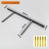 T-Shaped Invisible Shelf Bracket: Wall Mount Bookshelf & Storage Support.