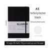 Grid A5 Cardboard, Simple Elastic Band, Faux Leather Business Office Meeting Work Portable Notebook