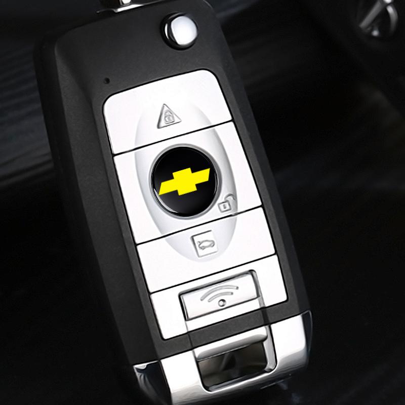 New 14mm Car Shell Remote Key Emblem Sticker Badge Emblem For Chevrolet Colorado Captiva Malibu Trax Aveo Camaro Sonic Tahoe Impala Equinox Suburban