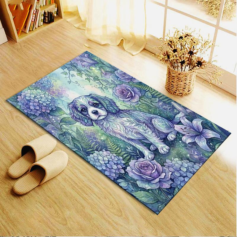 2025 New Dreamy Watercolor Animal Carpet Rug for Living Room Bedroom Home Sofa Decoration,Kids play Non-slip Floor Mat02