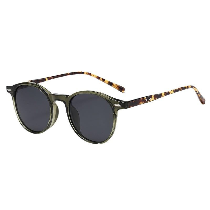 Unisex Small Round Celebrity Style Sunglasses with UV Protection for Outdoor Driving