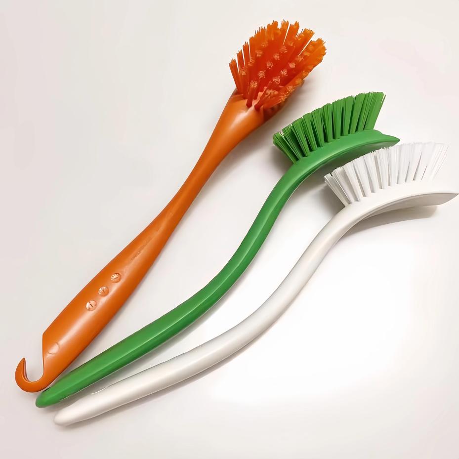 1 Pcs Pot Brush Kitchen Washing Pot Brush No Shedding Of Silk Long Handle No Damage No Sticking To Pot