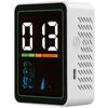 Portable Air Quality Detector PM2.5 PM1.0 Temperature Humidity Monitor 1PPM USB-C Charging Alarm For Indoor Home Use