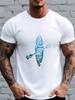 Men's Tribal Kayak Paddle Print T-Shirt - Soft Breathable Suitable for for Water Sports, Short Sleeve Top