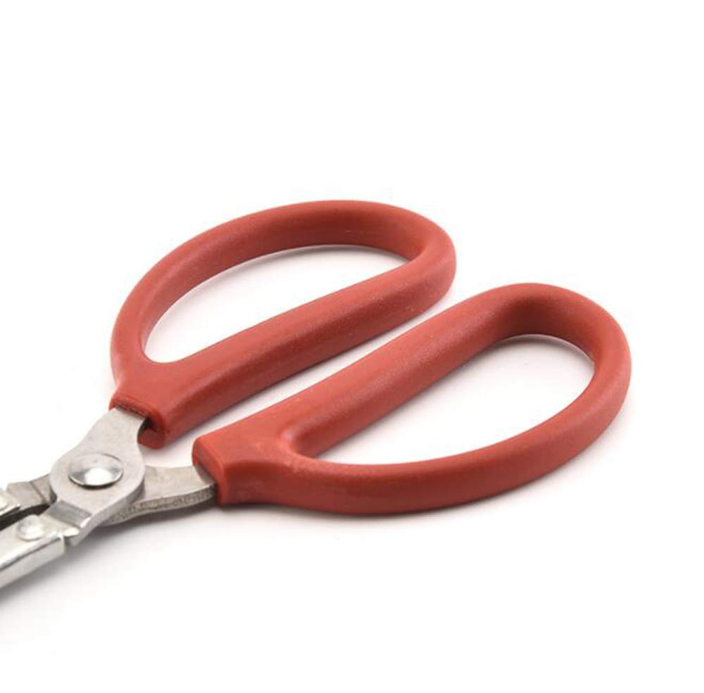 HJ Crab Scissors Clamp Long Stainless Steel Crab Clamp Eel Loach Trash Scissors 1 Non-Slip (Type 2, Set)