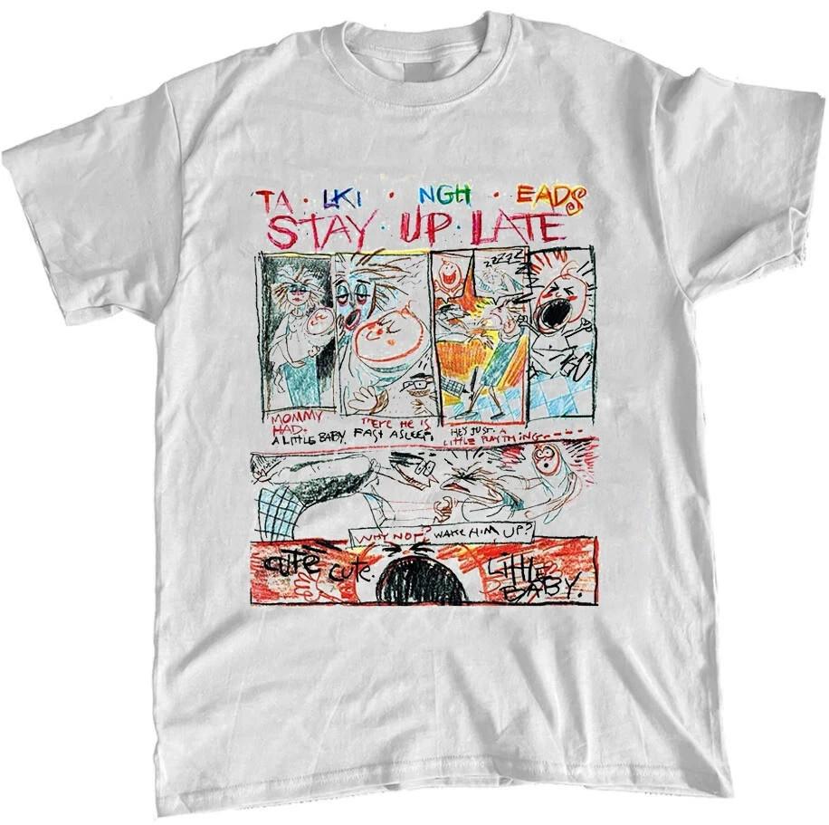 Talking Heads band 90s Retro style Art Graphic T shirt White tee NH29226 Unisex T-Shirt S