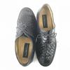 Jan Baran Leather Plain Toe Shoes [Italy/25.5/Black/Intrecciato](USED)