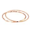 Precious Pink Gold 18K Pinky Ring for Size 18K Pink Gold Women, 15, Double-Row,