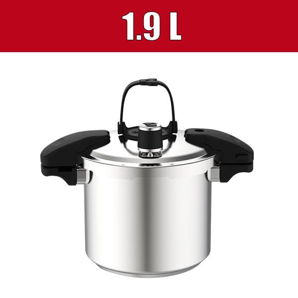 Stainless Steel Camping Pot Portable Mini Pressure Cooker Cooking Pot Camping Picnic Outdoor Cookware Induction Compatible