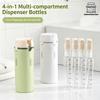 Portable 4-In-1 Travel Shower And Hair Care Kit - 4 Bottles Each 30ml Reusable And Leak-Proof Containers - Essential For Travel