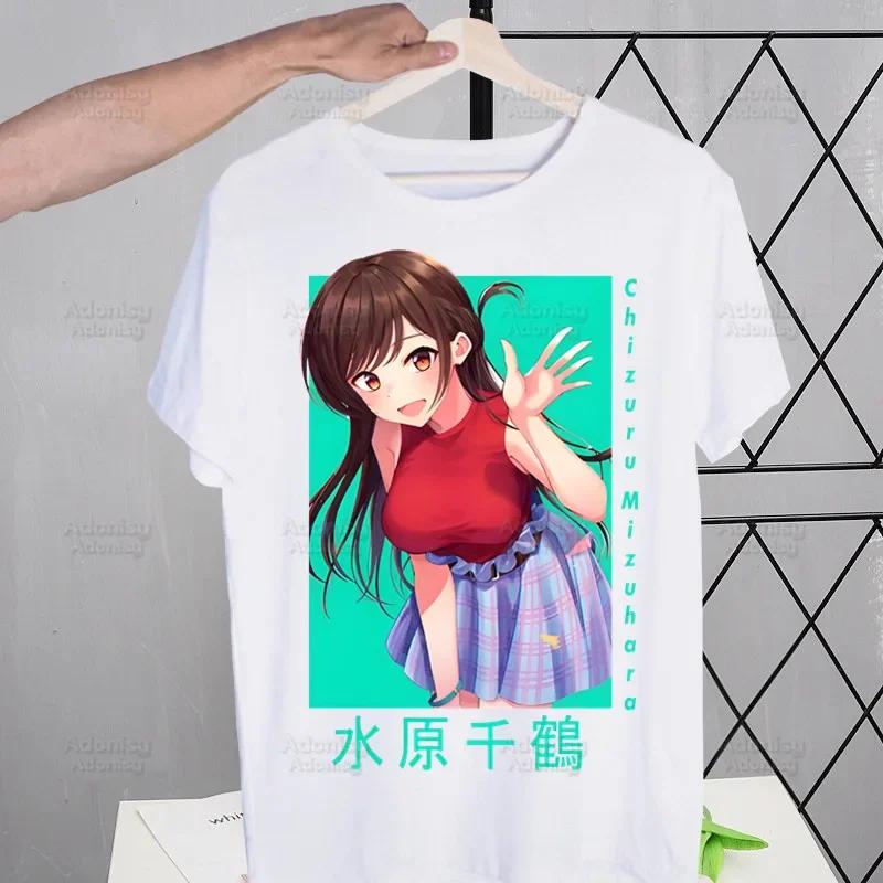 Rent A Girlfriend Chizuru Mizuhara T-shirts Funny Hip Hop Summer Women Men Tshirts Streetwear Ulzzang Harajuku T-Shirt Shirt