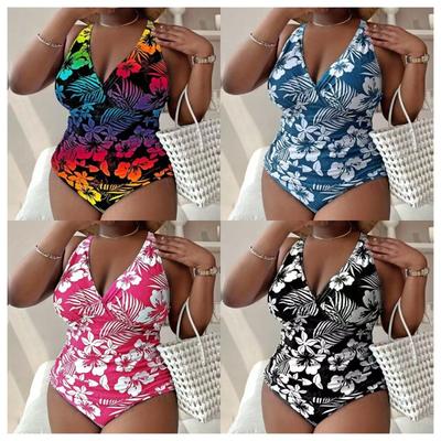 Neuer floraler sexy Plus-Size Einteiler High-End Einteiler Bikini Badeanzug für Damen