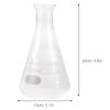 1Pcs Eco-Friendly Glass Flask Conical Wide Mouth 1000ml for Chemistry Lab Students Smooth No Bubbles Glass Flask