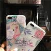 Für iPhone 8 7 Plus X Blumenmuster 3D Niedliche Weiche Hülle Silikon TPU Abdeckung Rückseite