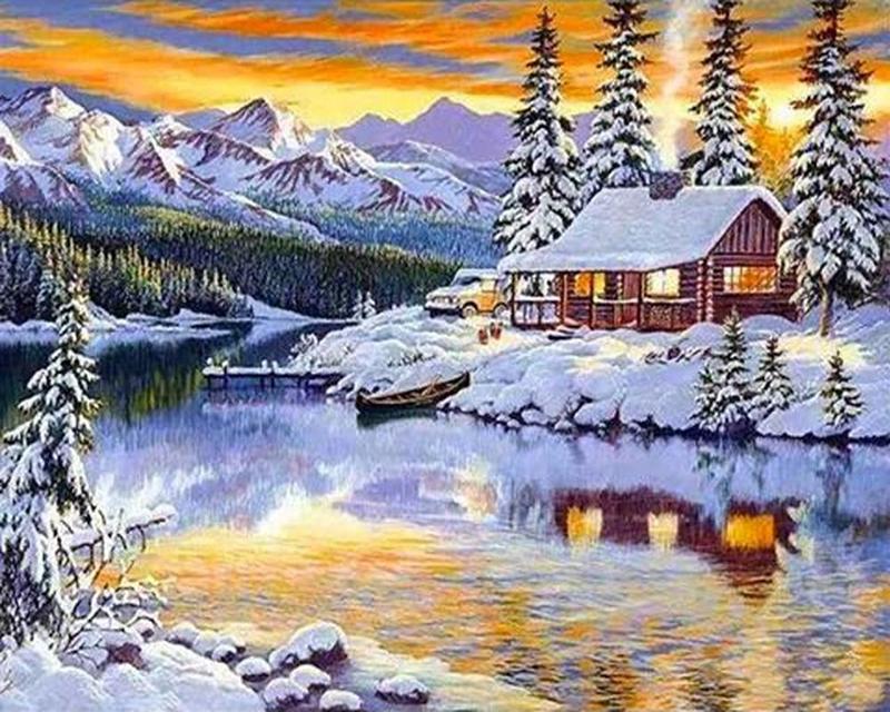 Diamond Painting Ice Fire Double Wolf Full Drill Square Round Diamond Embroidery Brown Dog Animal Rhinestone Kit Handicraft Handmade Gift