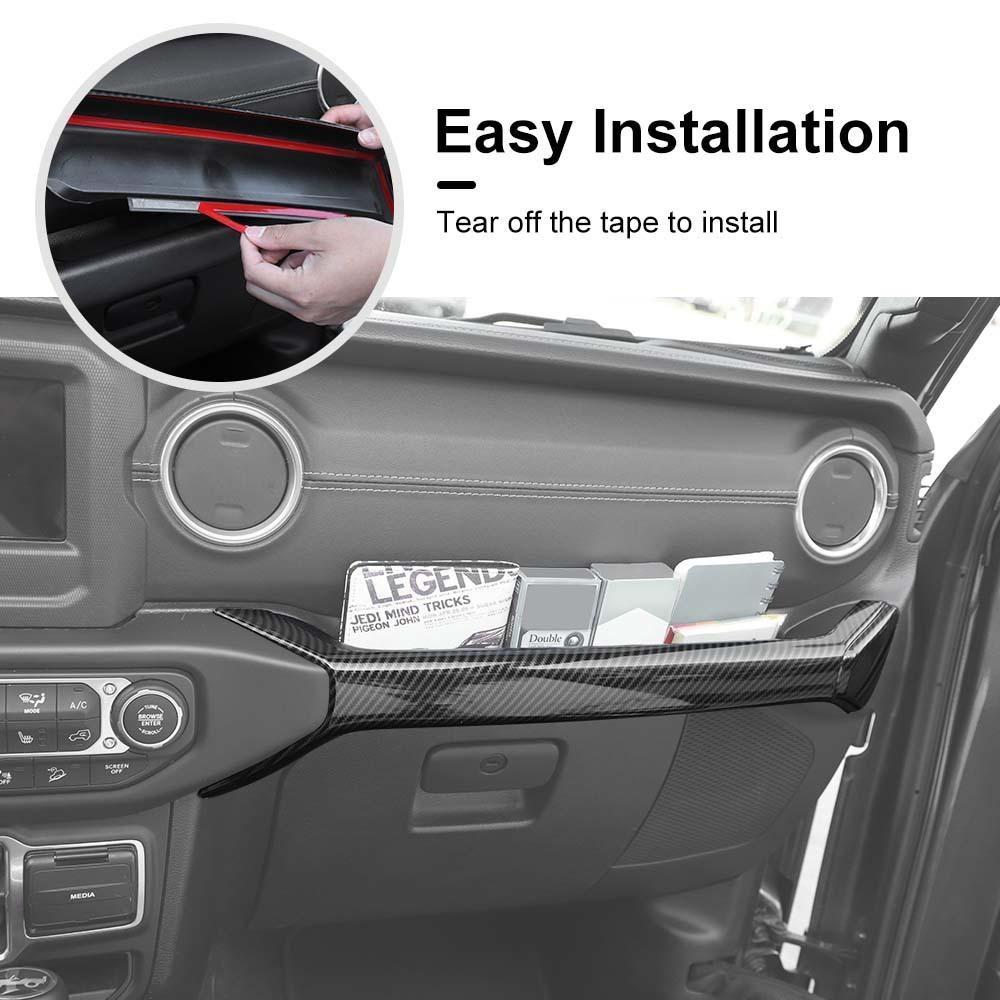 Co-Pilot Armlehnen-Aufbewahrungsbox, Beifahrer-Organizer für Jeep Wrangler JL, JT Gladiator ab 2018, Auto-ABS-Innenzubehör 