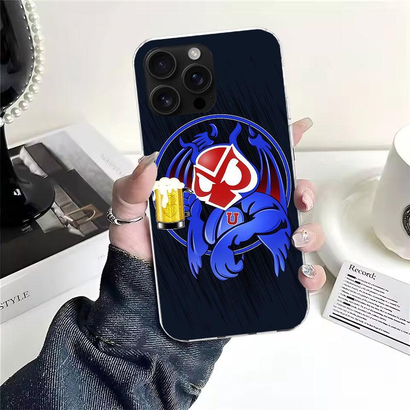 De Chile U-University Logo For iPhone 17 Air 16 15 14 Plus 13 Mini 12 11 Pro Max Phone Case 16E 7 Print 8 SE Fundas Cover Soft C