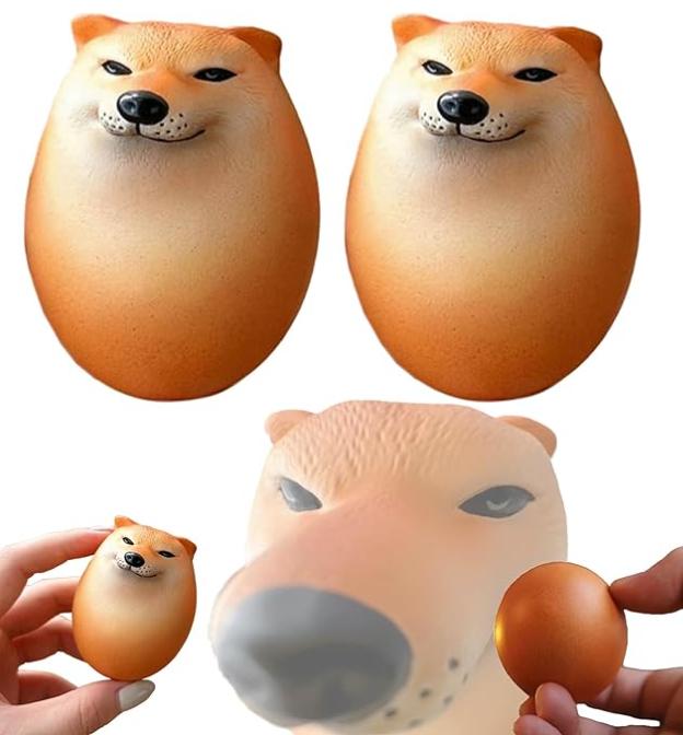 Dog Squishy Egg Toys !   Shibako Egg Shiba Inu Egg Slow Rising Squishy - Dog Egg Toy Stress Relief - Dog Eggs Decompression Toy
