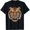 Cool Tiger For Men Women Animal Face Cat Print Bengal Tigers T-Shirt
