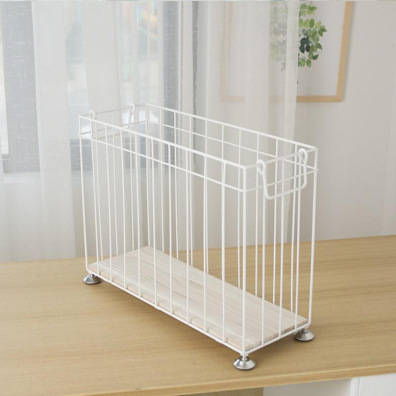 Nordic Style Iron Storage Basket with Wheels for Books, Snacks, Magazines, Yoga Mats & Sports Equipment