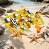 Custom Name Personalized Miffy Print Beach Towel, for Trip Camping Beach Party Home Decor, Birthday Gift for Family & Friends