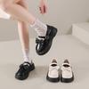 Fashion Women's Shoes Buckle  Jane Shoes Round Toe Solid Loafers Pumps Fashion JK Uniform Shoes Butterfly Knot Platform Leather Shoe