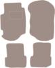 Beige Velour Floor Mats For: Ford Escort MK7 Hatchback, Station Wagon (1995-2002)