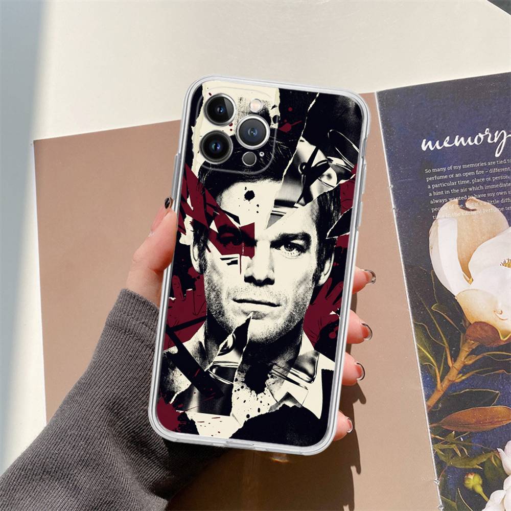 Dexter Morgan For IPhone 17 16 15 14 13 12 11 Pro Max Plus Transparent Soft TPU Phone Cover